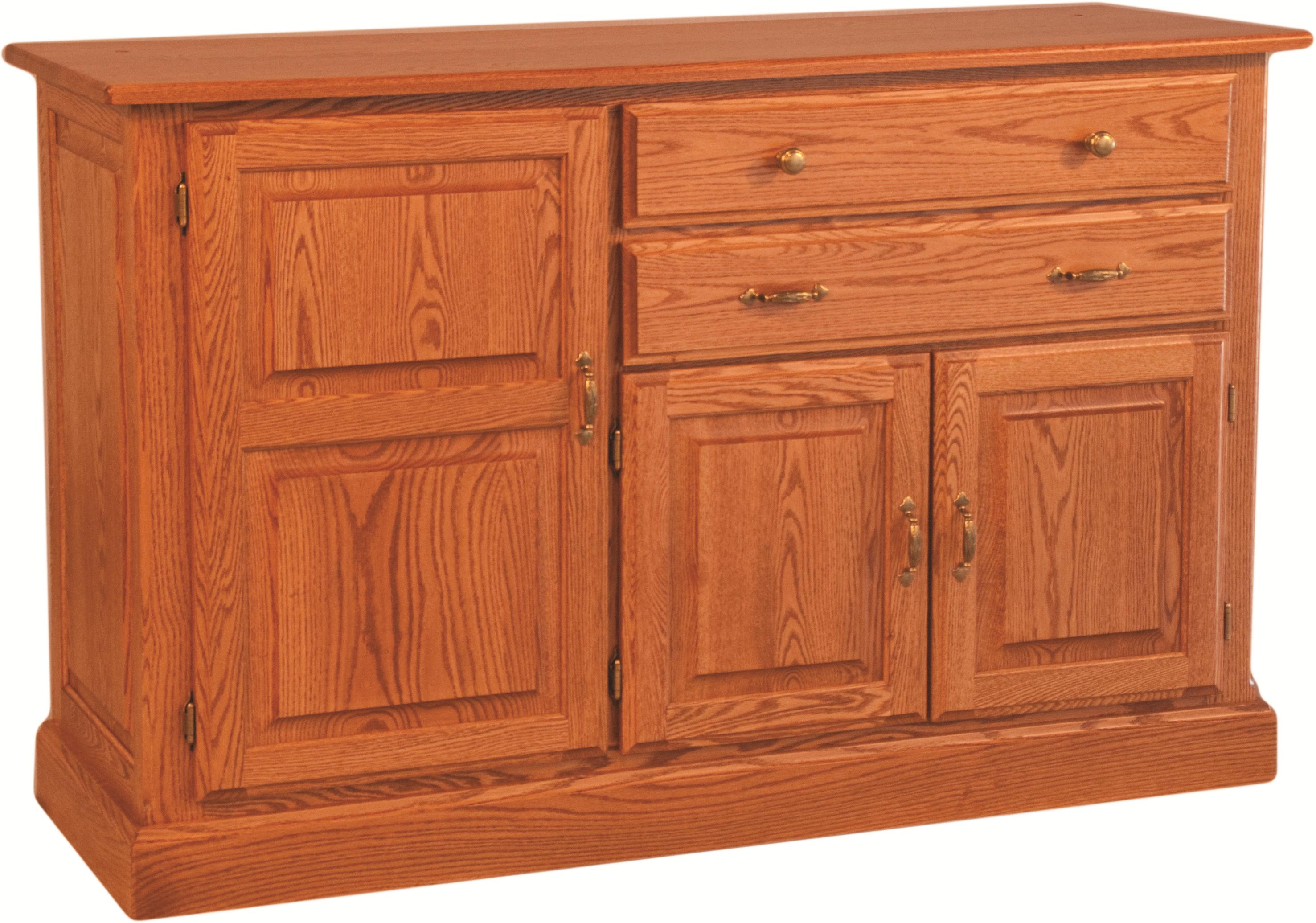Oakwood Industries Casual Dining 3932 Town & Country Buffet w/ 2 Drawers Mueller Furniture